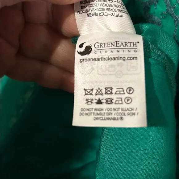 NWT Boden Midi Dress Fit-N-Flare Green Eyelet Lace Empire Waist - Picture 14 of 16